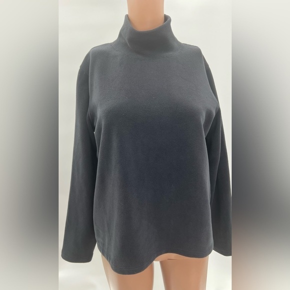 Lands' End Women's Lightweight Fitted Long Sleeve Turtleneck Size 10-12 - Picture 5 of 7